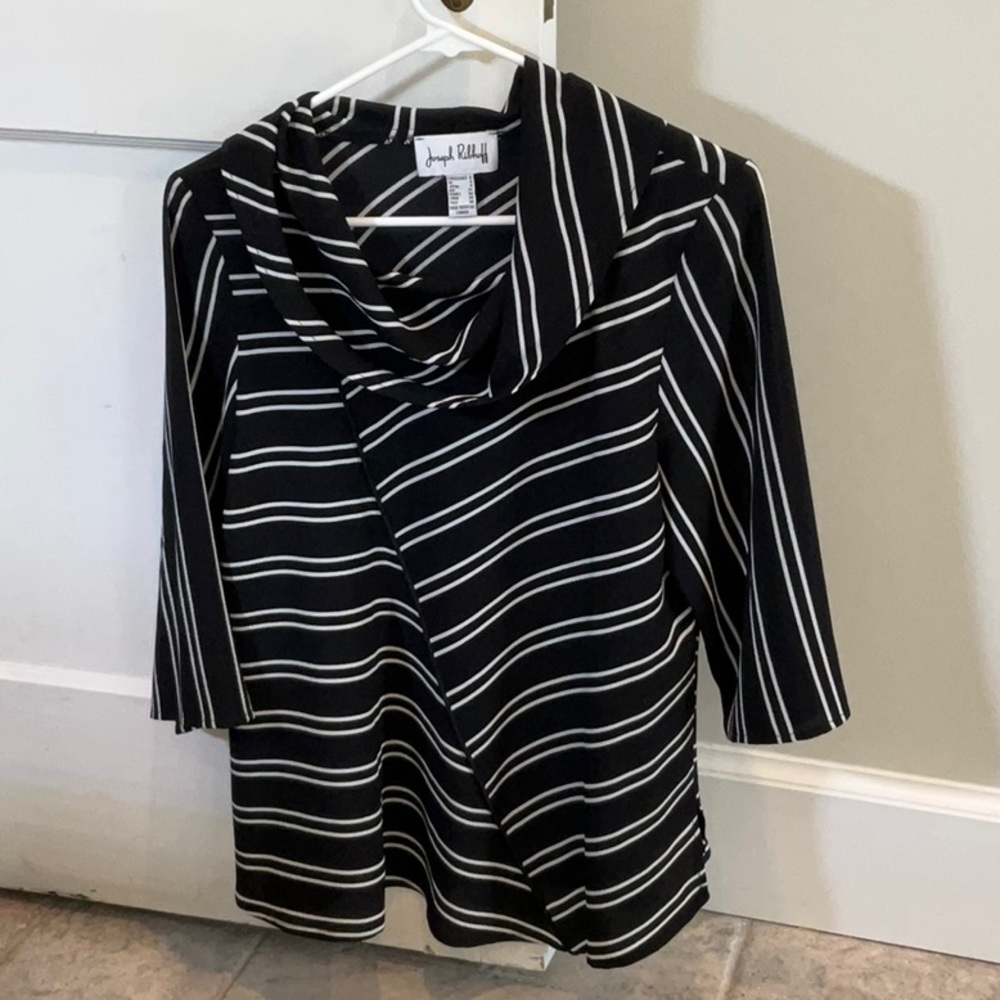 Joseph Ribkoff black&white top